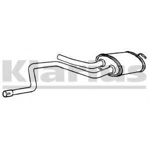 FE343E KLARIUS Exhaust System Middle Silencer