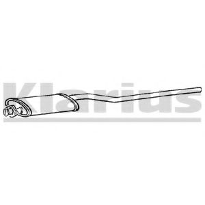 FE46W KLARIUS Exhaust System Middle Silencer
