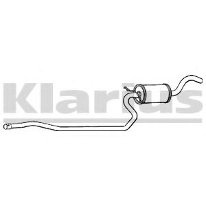 FE567B KLARIUS Exhaust System Middle Silencer
