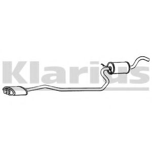 FE68M KLARIUS Exhaust System Middle Silencer