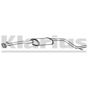 FE841X KLARIUS Exhaust System Middle Silencer