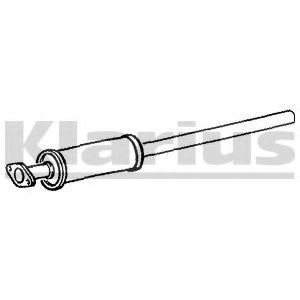 FE907B KLARIUS Exhaust System Middle Silencer