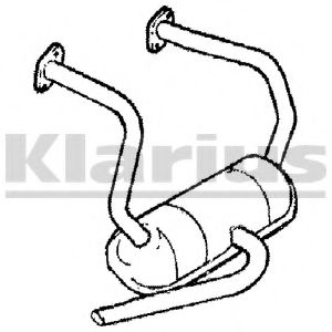 FT39Q KLARIUS Exhaust System Middle Silencer