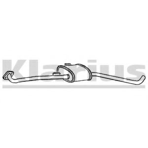 GM176T KLARIUS Exhaust System Middle Silencer