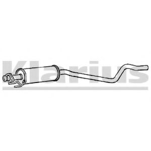 GM25M KLARIUS Exhaust System Middle Silencer