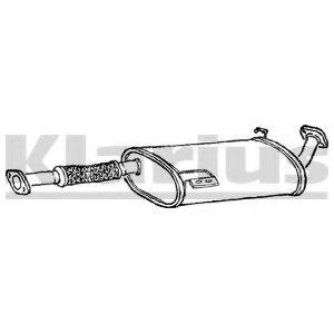 GM274A KLARIUS Exhaust System Middle Silencer