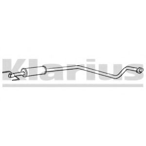 GM325A KLARIUS Exhaust System Middle Silencer