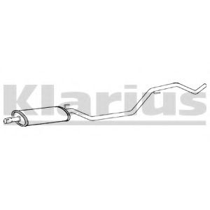 GM445X KLARIUS Exhaust System Middle Silencer