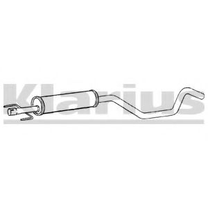 GM514W KLARIUS Exhaust System Middle Silencer