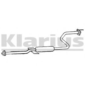 HA164H KLARIUS Exhaust System Middle Silencer