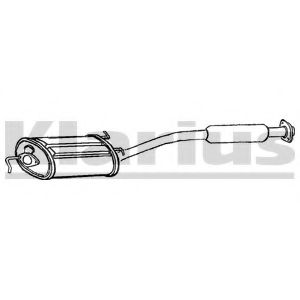 HA267G KLARIUS Exhaust System Middle Silencer