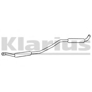 LL5D KLARIUS Exhaust System Middle Silencer
