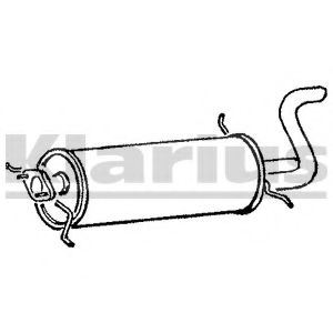 MA141P KLARIUS Exhaust System End Silencer