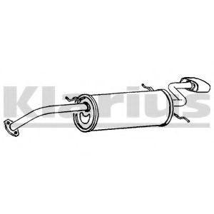 MA268D KLARIUS Exhaust System End Silencer