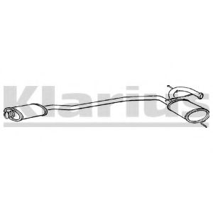RN353H KLARIUS Exhaust System Middle Silencer