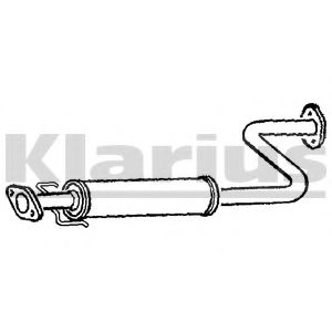 RR339W KLARIUS Exhaust System Middle Silencer