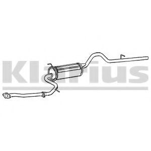 TY239K KLARIUS Exhaust System End Silencer
