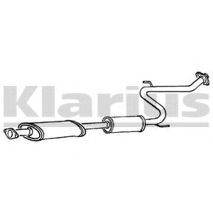 TY266W KLARIUS Exhaust System Middle Silencer