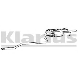 TY507Q KLARIUS Exhaust System End Silencer