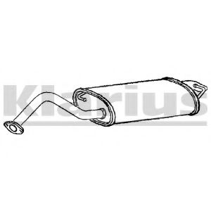 TY625T KLARIUS Exhaust System Middle Silencer