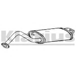 TY627P KLARIUS Exhaust System End Silencer