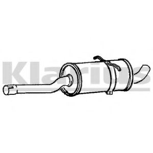 VO190B KLARIUS Exhaust System Middle Silencer