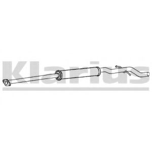 VO388J KLARIUS Exhaust System Middle Silencer