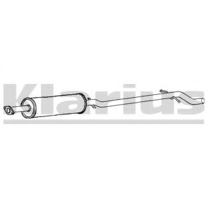 VO391E KLARIUS Exhaust System Middle Silencer