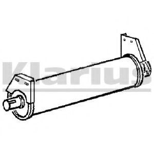 VW116P KLARIUS Exhaust System Middle Silencer