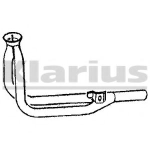VW166Q KLARIUS Exhaust Pipe