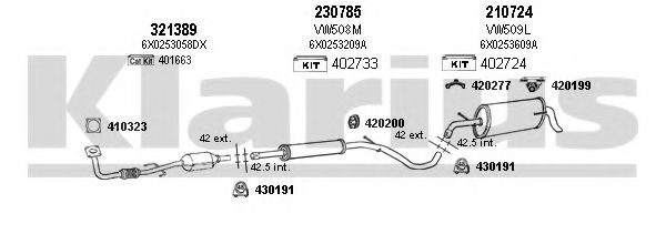 790291E KLARIUS Exhaust System
