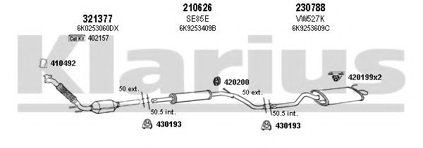 931356E KLARIUS Exhaust System Exhaust System