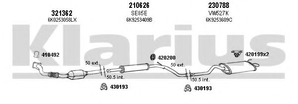 931357E KLARIUS Exhaust System