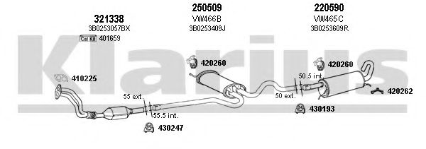 931376E KLARIUS Exhaust System Exhaust System
