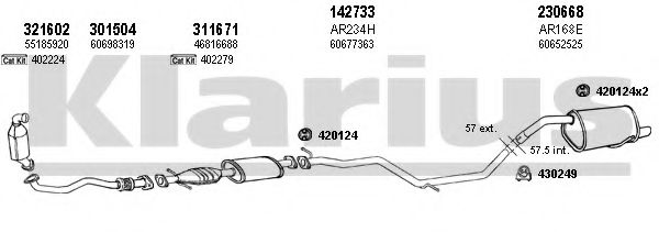 030301E KLARIUS Exhaust System