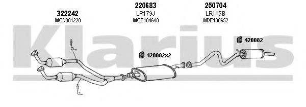 090338E KLARIUS Exhaust System