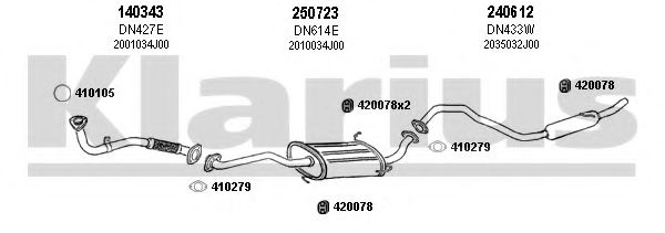 270309E KLARIUS Exhaust System