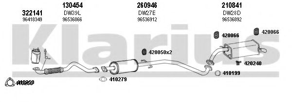310050E KLARIUS Exhaust System