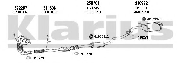 450102E KLARIUS Exhaust System Exhaust System