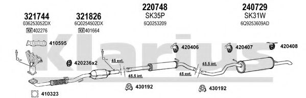 780118E KLARIUS Exhaust System