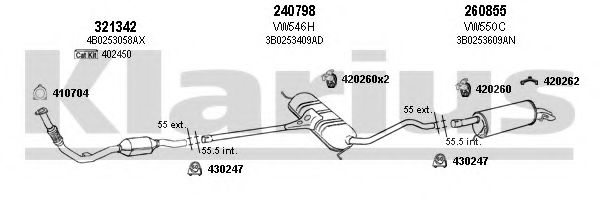 931282E KLARIUS Exhaust System Exhaust System