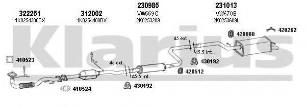 931329E KLARIUS Exhaust System