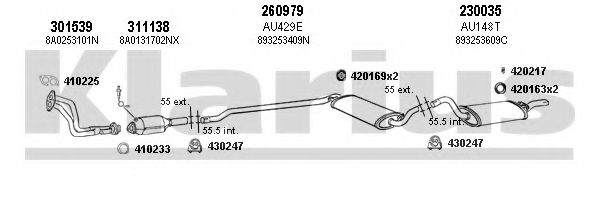 940656E KLARIUS Exhaust System