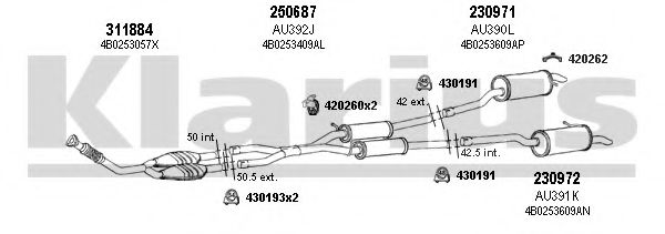 940662E KLARIUS Exhaust System