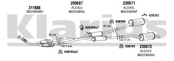 940663E KLARIUS Exhaust System Exhaust System