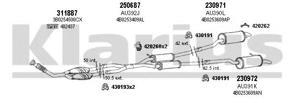 940665E KLARIUS Exhaust System