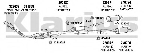 940666E KLARIUS Exhaust System