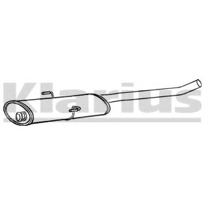 250692 KLARIUS Exhaust System Middle Silencer
