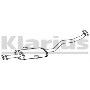 HY132X KLARIUS Exhaust System Middle Silencer