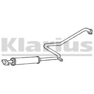 DN650C KLARIUS Exhaust System Middle Silencer